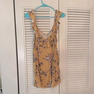 Yellow off the shoulder top